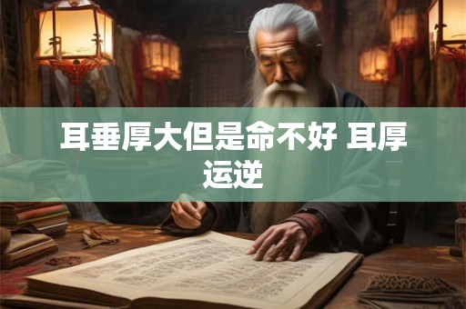 耳垂厚大但是命不好 耳厚运逆
