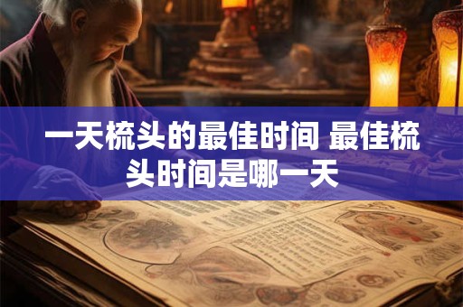 一天梳头的最佳时间 最佳梳头时间是哪一天
