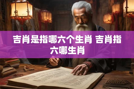 吉肖是指哪六个生肖 吉肖指六哪生肖