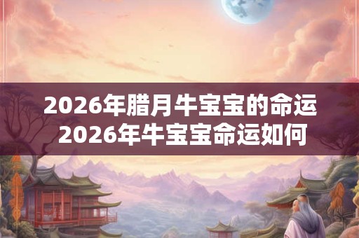 2026年腊月牛宝宝的命运 2026年牛宝宝命运如何