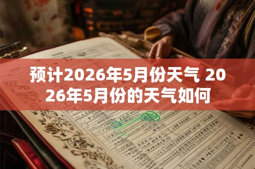 预计2026年5月份天气 2026年5月份的天气如何