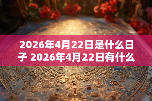 2026年4月22日是什么日子 2026年4月22日有什么特别的 2026年4月22日是什么日子 2026年4月22日有什么特别的