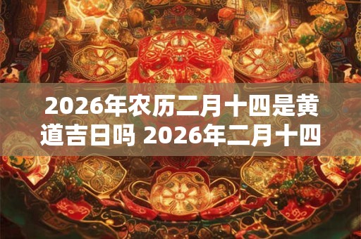 2026年农历二月十四是黄道吉日吗 2026年二月十四黄道吉日吗