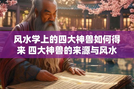风水学上的四大神兽如何得来 四大神兽的来源与风水有何关系