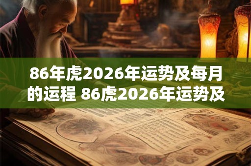 86年虎2026年运势及每月的运程 86虎2026年运势及月运如何