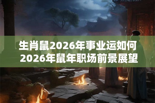 生肖鼠2026年事业运如何 2026年鼠年职场前景展望