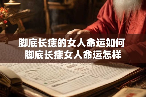 脚底长痣的女人命运如何 脚底长痣女人命运怎样