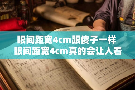 眼间距宽4cm跟傻子一样 眼间距宽4cm真的会让人看起来傻吗 眼间距宽4cm跟傻子一样 眼间距宽4cm真的会让人看起来傻吗