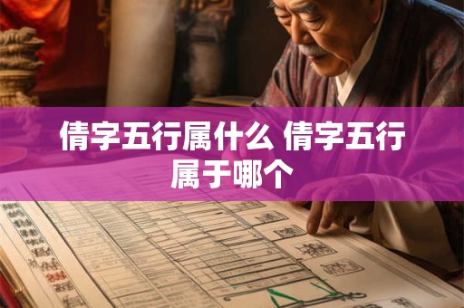 倩字五行属什么 倩字五行属于哪个