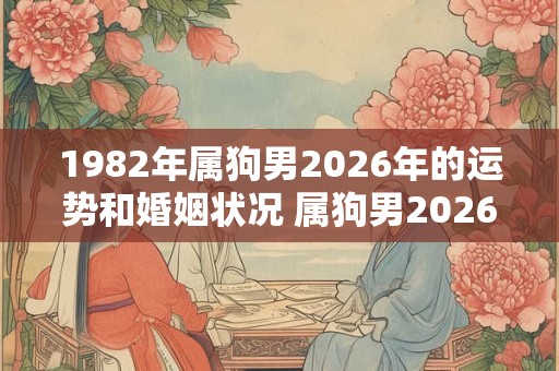 1982年属狗男2026年的运势和婚姻状况 属狗男2026年运势及婚姻如何