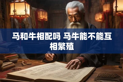 马和牛相配吗 马牛能不能互相繁殖