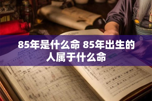 85年是什么命 85年出生的人属于什么命