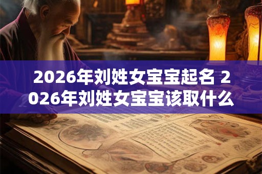 2026年刘姓女宝宝起名 2026年刘姓女宝宝该取什么名字