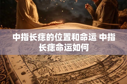 中指长痣的位置和命运 中指长痣命运如何