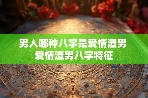 男人哪种八字是爱情渣男 爱情渣男八字特征 男人哪种八字是爱情渣男 爱情渣男八字特征