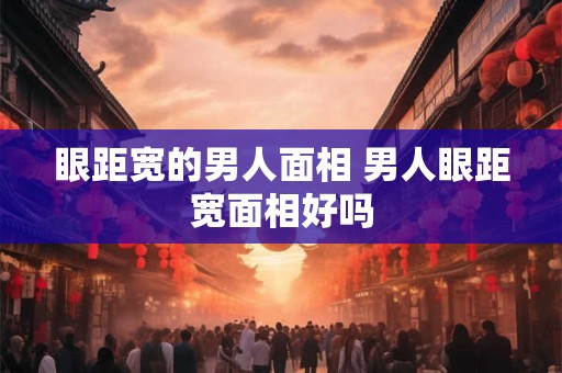 眼距宽的男人面相 男人眼距宽面相好吗 眼距宽的男人面相 男人眼距宽面相好吗