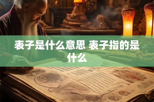 表子是什么意思 表子指的是什么
