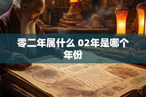 零二年属什么 02年是哪个年份