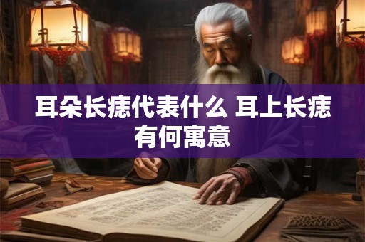 耳朵长痣代表什么 耳上长痣有何寓意