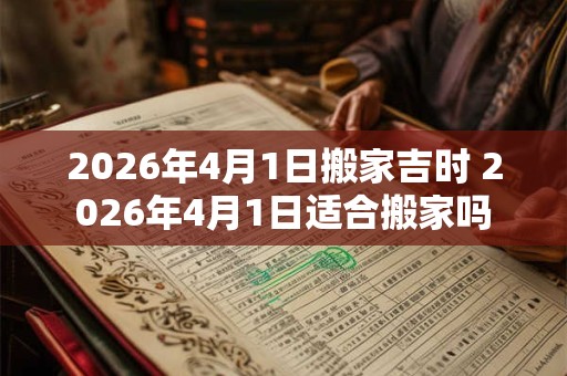 2026年4月1日搬家吉时 2026年4月1日适合搬家吗