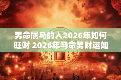 男命属马的人2026年如何旺财 2026年马命男财运如何