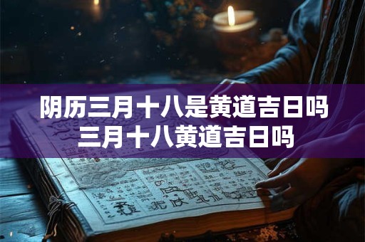 阴历三月十八是黄道吉日吗 三月十八黄道吉日吗