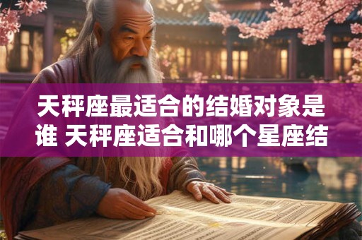 天秤座最适合的结婚对象是谁 天秤座适合和哪个星座结婚