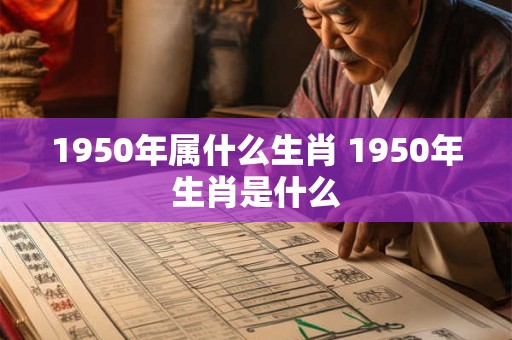 1950年属什么生肖 1950年生肖是什么