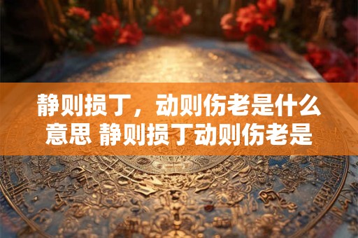 静则损丁，动则伤老是什么意思 静则损丁动则伤老是什么意思