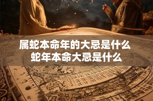 属蛇本命年的大忌是什么 蛇年本命大忌是什么 属蛇本命年的大忌是什么 蛇年本命大忌是什么