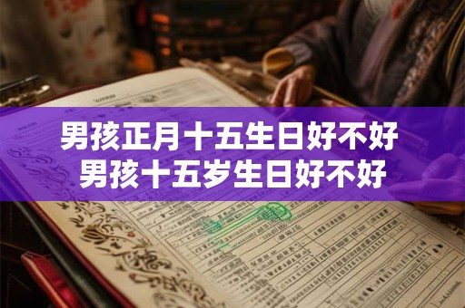 男孩正月十五生日好不好 男孩十五岁生日好不好