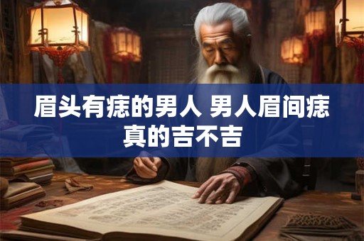 眉头有痣的男人 男人眉间痣真的吉不吉