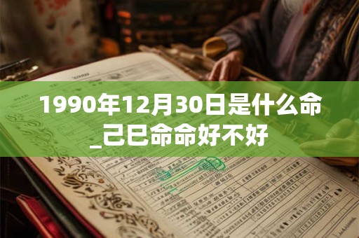 1990年12月30日是什么命_己巳命命好不好