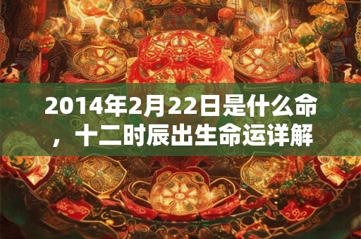 2014年2月22日是什么命，十二时辰出生命运详解