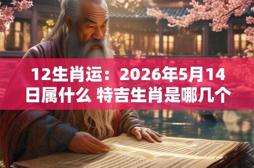 12生肖运：2026年5月14日属什么 特吉生肖是哪几个