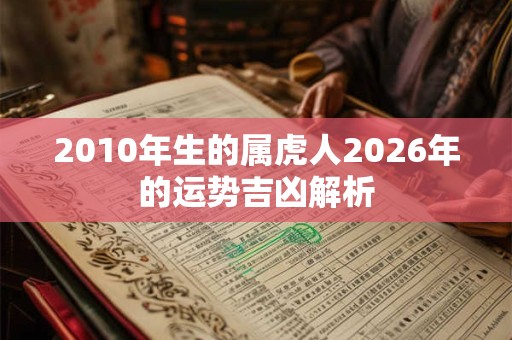 2010年生的属虎人2026年的运势吉凶解析