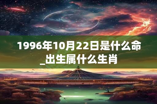 1996年10月22日是什么命_出生属什么生肖