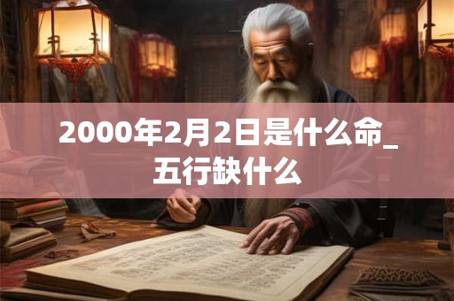 2000年2月2日是什么命_五行缺什么 2000年2月2日是什么命_五行缺什么