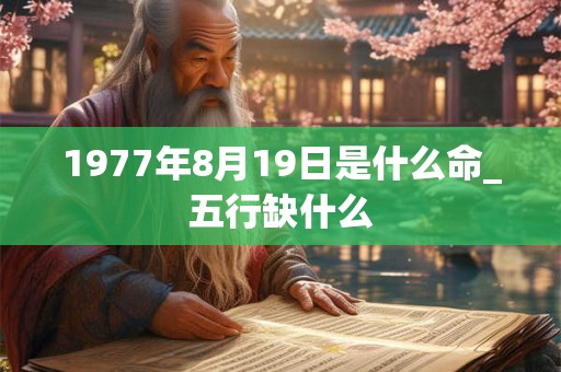 1977年8月19日是什么命_五行缺什么