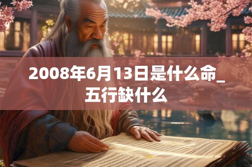 2008年6月13日是什么命_五行缺什么 2008年6月13日是什么命_五行缺什么