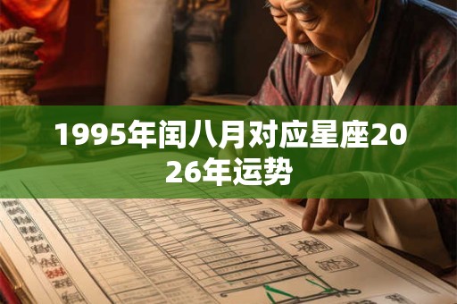 1995年闰八月对应星座2026年运势