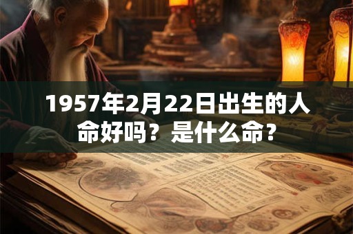 1957年2月22日出生的人命好吗?是什么命? 1957年2月22日出生的人命好吗?是什么命?