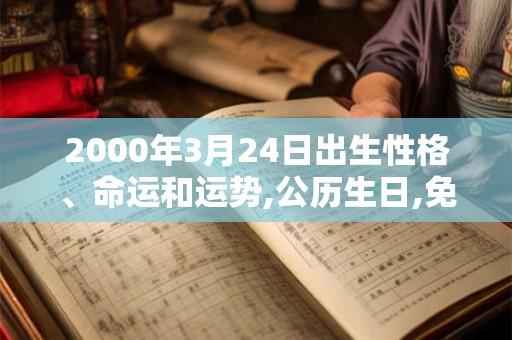 2000年3月24日出生性格、命运和运势,公历生日,免费算命