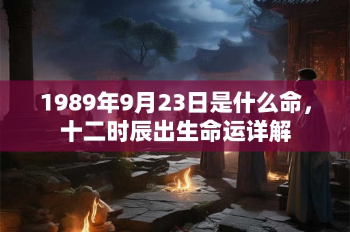1989年9月23日是什么命,十二时辰出生命运详解 1989年9月23日是什么命,十二时辰出生命运详解