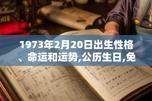 1973年2月20日出生性格、命运和运势,公历生日,免费算命