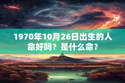 1970年10月26日出生的人命好吗？是什么命？