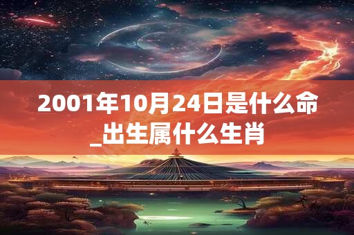 2001年10月24日是什么命_出生属什么生肖