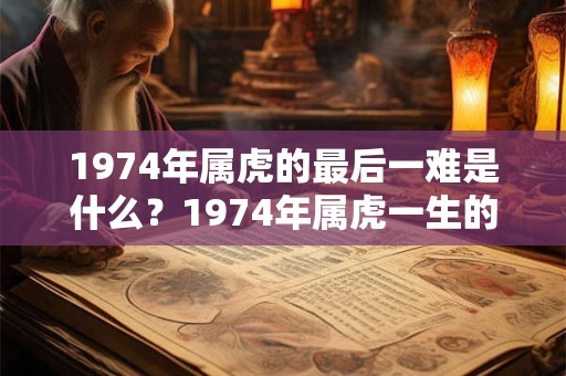 1974年属虎的最后一难是什么？1974年属虎一生的贵人