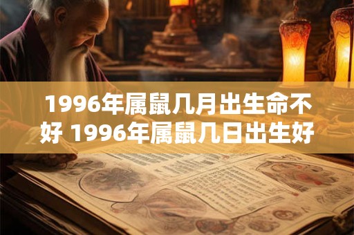1996年属鼠几月出生命不好 1996年属鼠几日出生好 1996年属鼠几月出生命不好 1996年属鼠几日出生好
