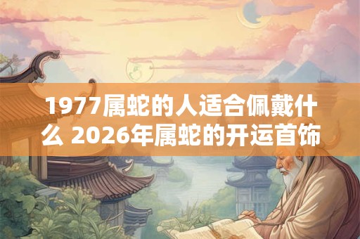 1977属蛇的人适合佩戴什么 2026年属蛇的开运首饰